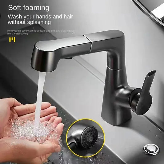 360° Degree Rotation Bathroom Faucet Scalable Kitchen Faucets Bathroom Sink Faucet Tap Tapware Blender Washbasin Tap